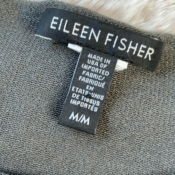 Eileen Fisher | Lightweight Sheer Knit Tunic in a Charcoal Color - Picture 8 of 9